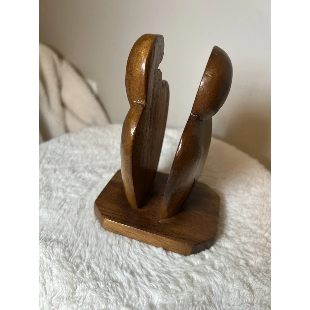 Handmade Wood Napkin Holder Mail Holder Desk Organizer For Notes Can Hold Chords